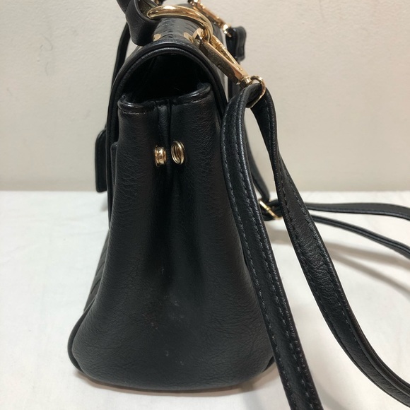 Disney Call it Spring Black Gold Purse Bag Wonderland This Way Hearts - Picture 14 of 16